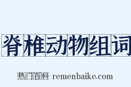 脊椎动物组词是什么意思的图片